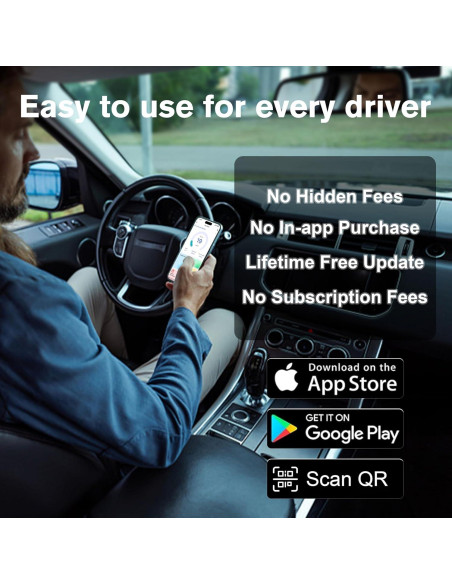 Lector de Escáner OBD2 TRCYINC V30 Bluetooth 5.4 Diagnóstico