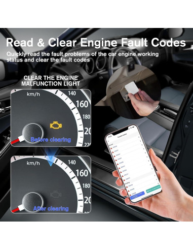 Lector de Escáner OBD2 TRCYINC V30 Bluetooth 5.4 Diagnóstico