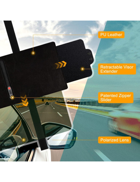 Extensor de Visera Solar Ploreway PW-SV04D Polarizado UV
