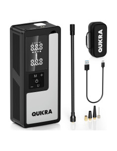 Inflador de Neumáticos Portátil Quikra P009 150PSI con Luz LED
