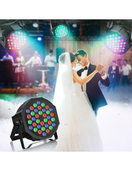 Luces Par U`King RGB 36 LED Batería Inalámbricas DMX