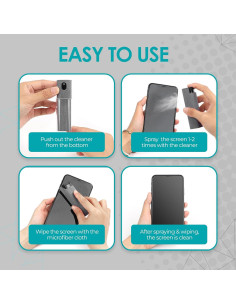 Kit Limpiador de Pantallas Finestic 3 en 1 con Paño Microfibra 2