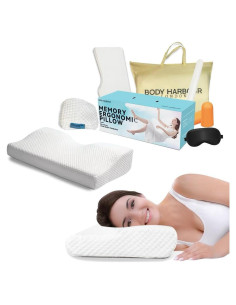 Almohada Ortopédica Viscoelástica Body Harbour Ajustable 3 Capas