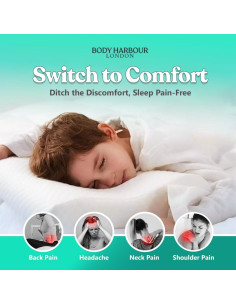 Almohada Ortopédica Viscoelástica Body Harbour Ajustable 3 Capas 2