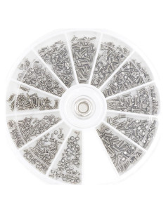 Kit de Tornillos Pequeños HVAZI M1 M1.2 M1.4 M1.6 600 Piezas