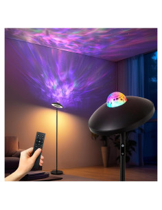 Lámpara de Pie LED Dinoho 175 cm Proyector Estrellas RGB