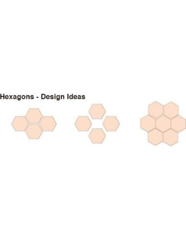 Panel Acústico ADW Hexágono 61x61 cm Gris Medio FR701