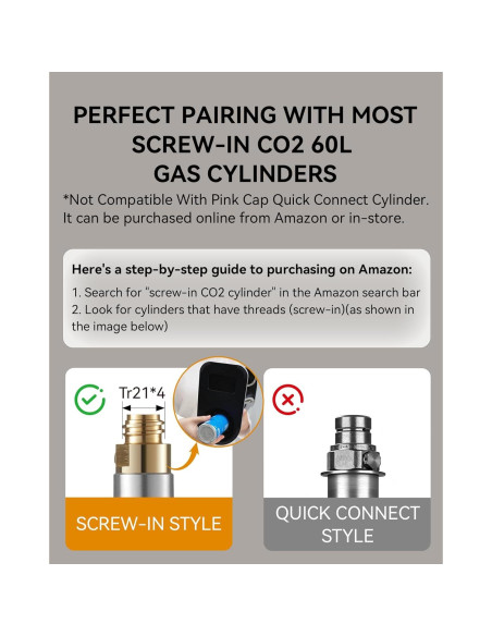 MOKKOM Máquina de Agua Espumosa 1L - Carbonatador Acero Inoxidable