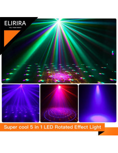 Luces de Fiesta DJ ELIRIRA 5 en 1 con Control Remoto 2