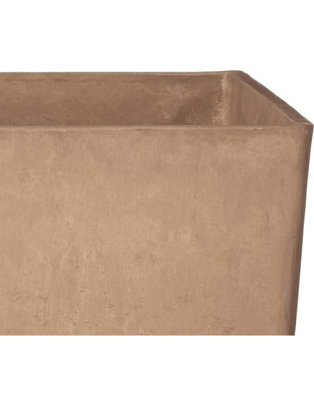 Macetero Cuadrado Alto Arcadia Garden 33x33x71 cm Taupe