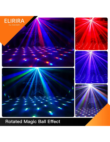 Luces de Fiesta DJ ELIRIRA 5 en 1 con Control Remoto