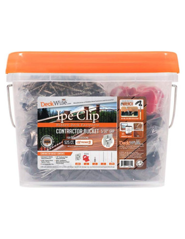 Sujetadores Ocultos DeckWise Ipe Clip Extreme S 525 Pzas Gris