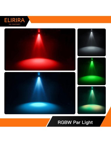 Luces de Fiesta DJ ELIRIRA 5 en 1 con Control Remoto