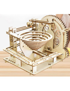 Rompecabezas 3D de Madera Ahyuan Carrera de Canicas 20x20 cm 2