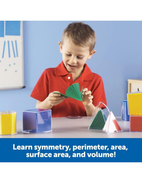 Conjunto de Formas Geométricas Plegables Recursos de Aprendizaje - 16 Piezas