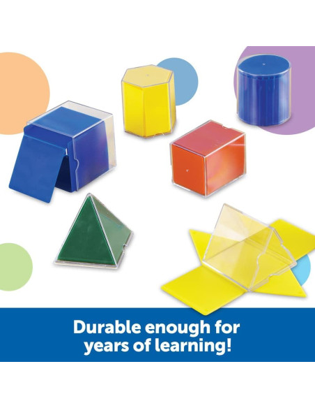Conjunto de Formas Geométricas Plegables Recursos de Aprendizaje - 16 Piezas