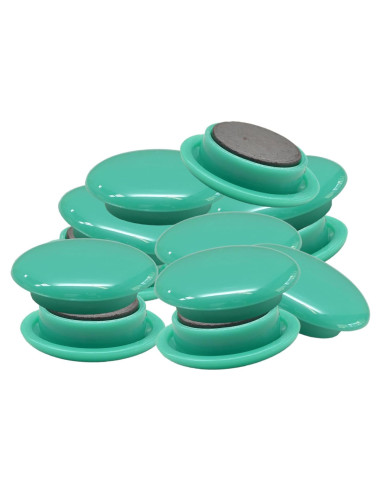 Clip de Memo Magnético Verde 12 Piezas 40 mm MFCB-40-12P-G