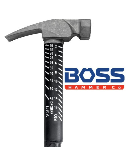 Martillo Boss 12 oz Titanio Ti64 con Mango de Fibra de Vidrio
