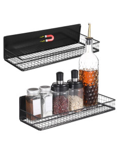 Estante Magnético para Especias Homaisson - 2 Pcs Negro