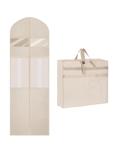Bolsa de Vestido de Novia TANGKA 182.88 cm con 6 Bolsillos Beige