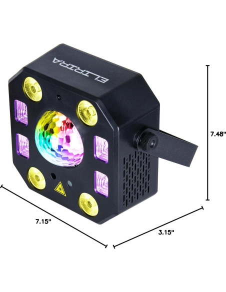 Luces de Fiesta DJ ELIRIRA 5 en 1 con Control Remoto