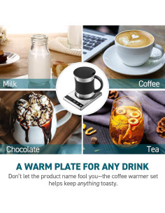 COSORI Calentador de Tazas y Taza Acero Inoxidable 500ml 2