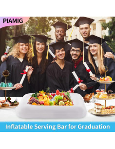 Barra de Servicio Inflable PIAMIG 61x61cm para Fiestas 2 PCS 2