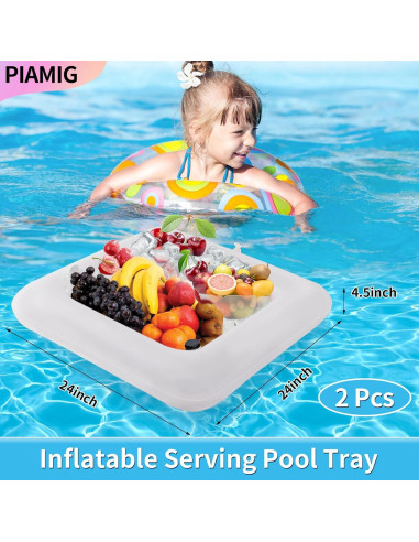 Barra de Servicio Inflable PIAMIG 61x61cm para Fiestas 2 PCS