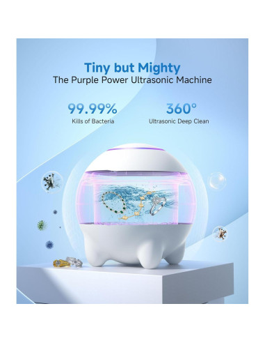 Limpiador Ultrasónico de Joyas JOYHOOD 45KHz con 4 Modos