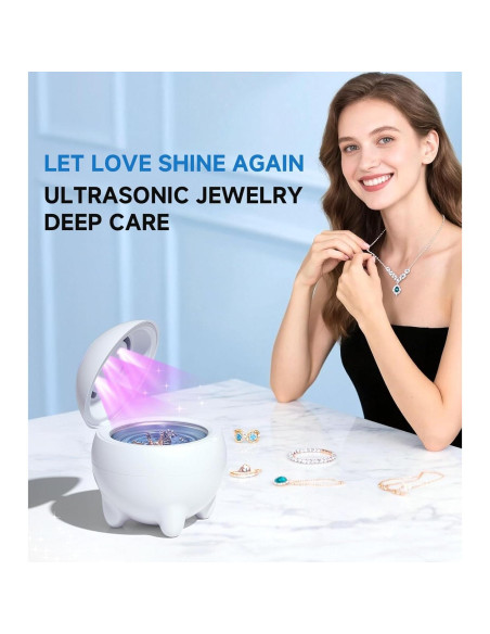 Limpiador Ultrasónico de Joyas JOYHOOD 45KHz con 4 Modos Limpiador Ultrasónico de Joyas JOYHOOD 45KHz con 4 Modos