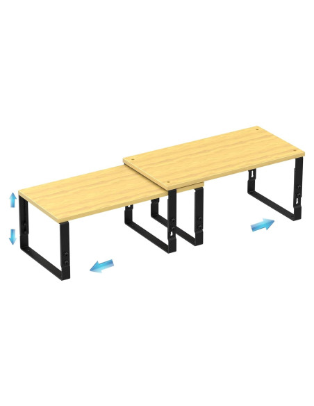 Estantes Organizadores de Cocina Zilvando Ajustables 2 Piezas