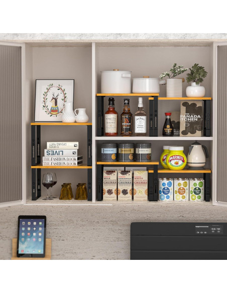 Estantes Organizadores de Cocina Zilvando Ajustables 2 Piezas