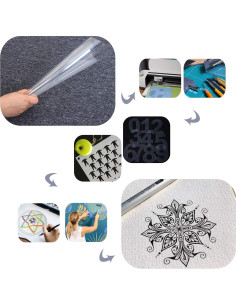 15 Hojas Plantillas Reutilizables Aulufft 30x30 cm Mylar 2