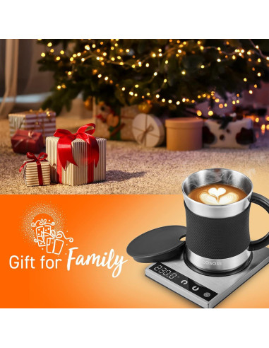 COSORI Calentador de Tazas y Taza Acero Inoxidable 500ml