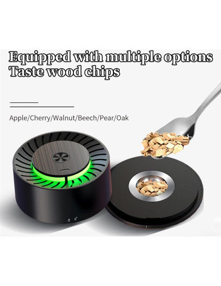 Kit de Ahumador Eléctrico Newgam con 6 Astillas de Madera