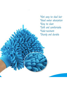 Kit de Lavado de Autos Durikant 3 Piezas con Mitones y Esponja 2