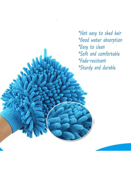 Kit de Lavado de Autos Durikant 3 Piezas con Mitones y Esponja