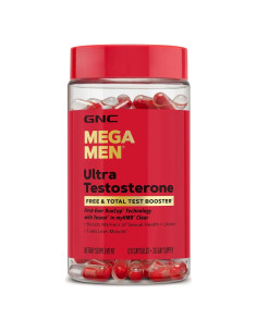 Suplemento Aumentador de Testosterona GNC Mega Men 120 Cápsulas