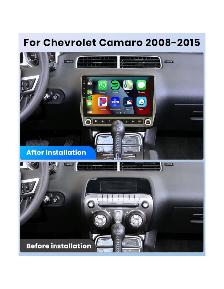 Estéreo de coche METEESER Android 13 para Chevrolet Camaro 2008-2015, 4G+64G, Pantalla IPS 32EQ DSP, Bluetooth 5.0