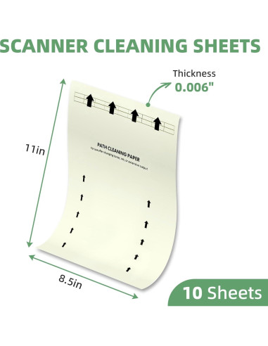 10 Hojas de Limpieza PROSOCOOL para Impresoras y Escáneres