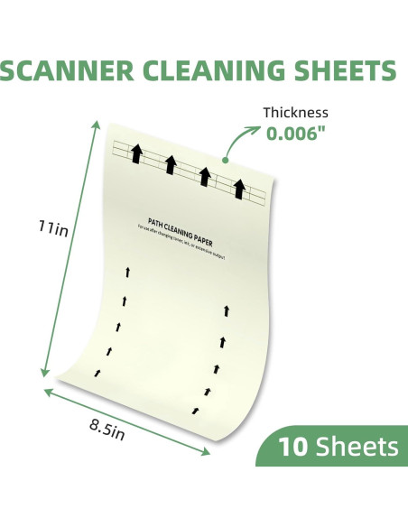 10 Hojas de Limpieza PROSOCOOL para Impresoras y Escáneres