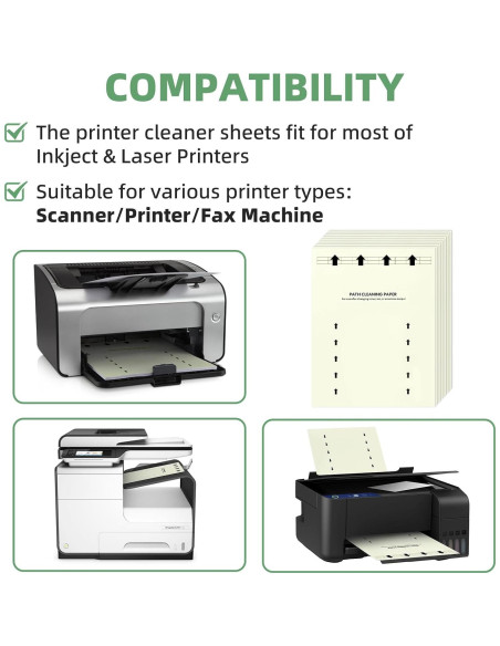 10 Hojas de Limpieza PROSOCOOL para Impresoras y Escáneres