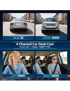 Cámara de tablero 4 canales JoycePure 360 2K + 3x1080P 2