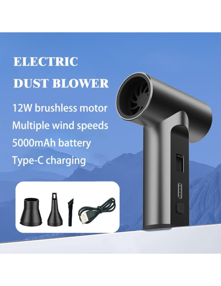 Soplador de Aire Comprimido VORMIVIOT 100W 110000 RPM Inalámbrico Soplador de Aire Comprimido VORMIVIOT 100W 110000 RPM Inalámbrico