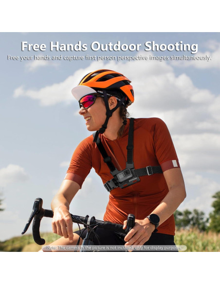 Correa de Montaje en el Pecho MOBKAJUI Ajustable para Cámara de Acción