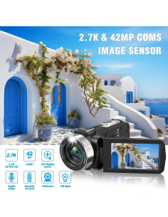 Cámara de Video Rumyums Ultra HD 2.7K 42MP con Pantalla 3" 2