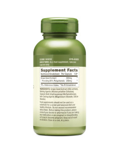 Suplemento de Semilla de Uva GNC Herbal Plus 300mg Vegetariano 2