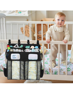Organizador de Pañales Accmor Colgante para Cunas y Mesa de Cambio 2