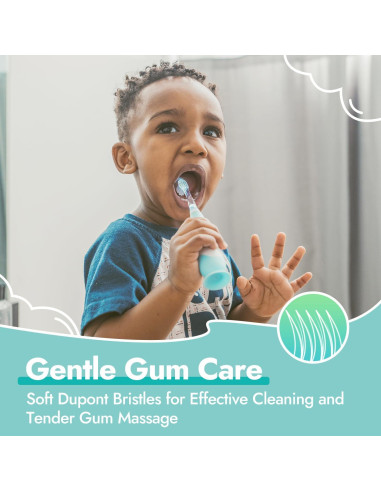 Cabezas de cepillo de dientes Papablic - 2 unidades para bebés