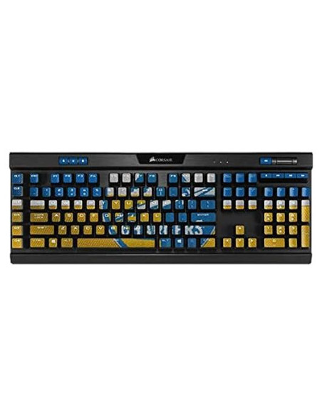 Piel Decal Skinit para Teclado Mecánico Corsair K95 RGB - NFL Los Angeles Chargers Piel Decal Skinit para Teclado Mecánico Corsair K95 RGB - NFL Los Angeles Chargers